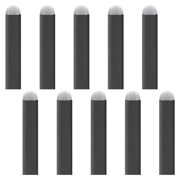 PMU/Microblading Blade Flex Black - Ultra Fine (0.18) #12U (10 Piece)