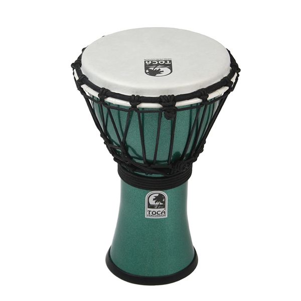 Toca Freestyle Colorsound 7" Synthetic Djembe - Metallic Green