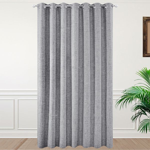 Matoc Designs Curtain - 100% Blackout - Textured Light Grey - Eyelet