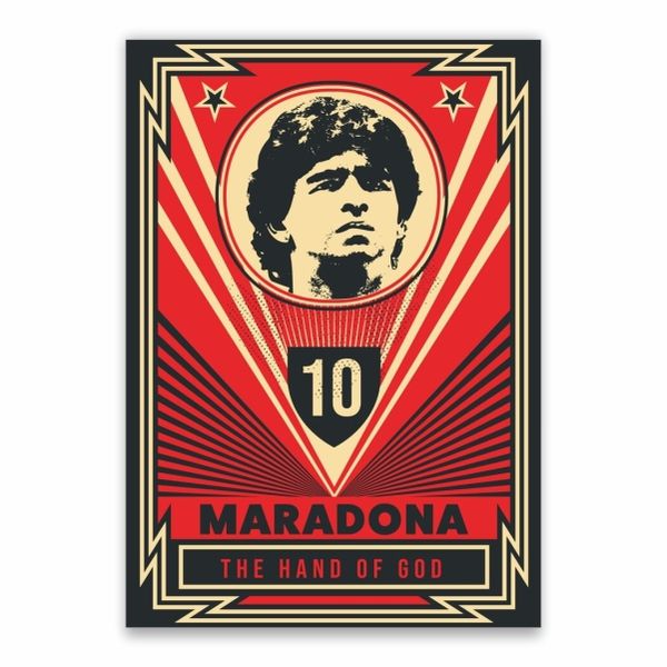 The Hand Of God Maradona Poster - A1