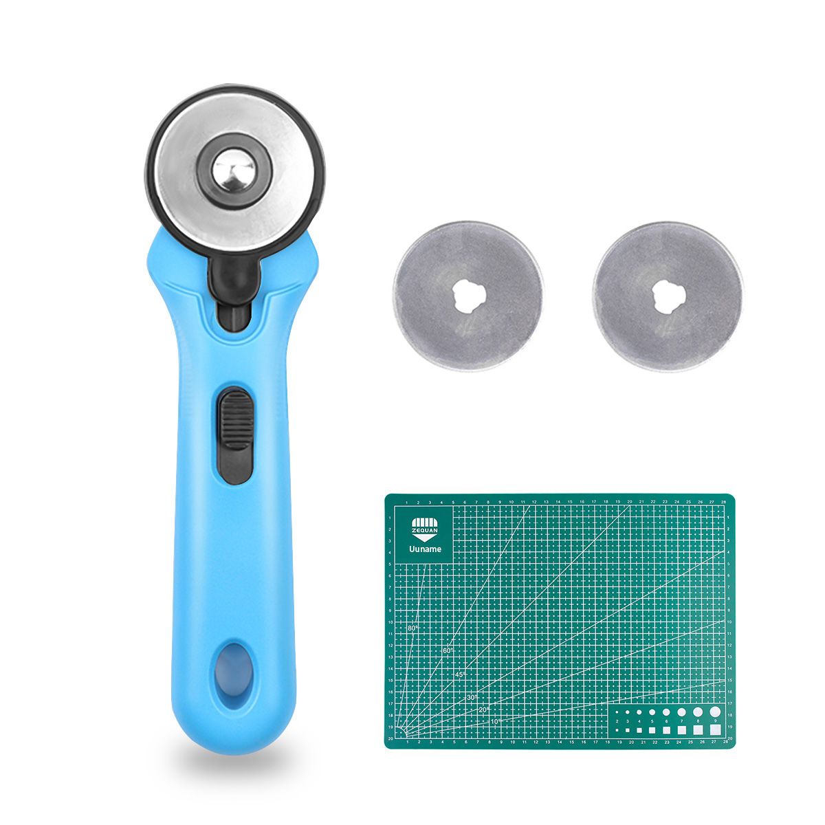 45mm Rotary Cutter For Fabric Cutter Roller with 1 Cutting Mat & 2