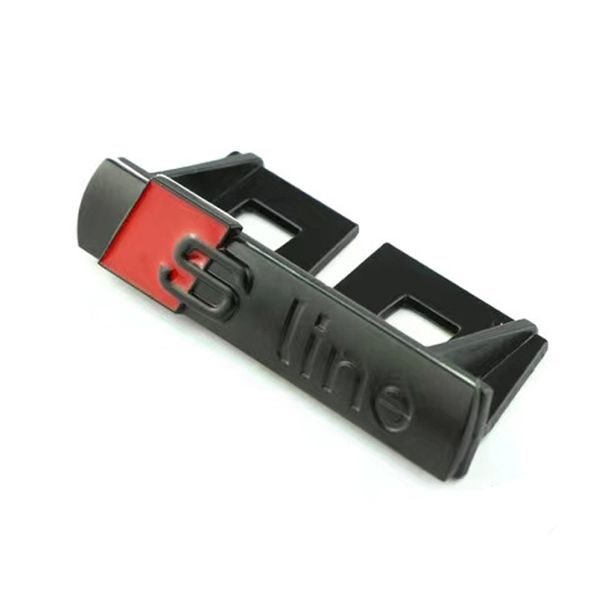AD-SLINE-FG002-MBK, High Quality S Line Front Grill Badges