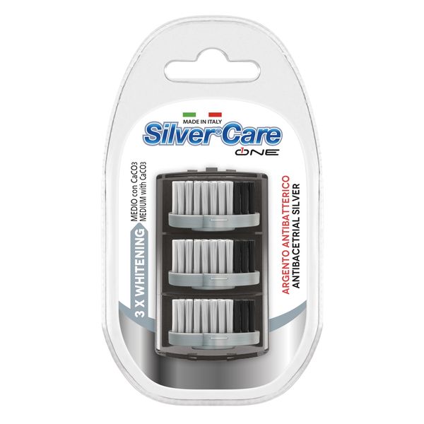 Silver Care One Replacement Whitening Toothbrush Head - Pack of 3