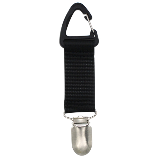 Hat Clip for Traveling Hanging on Bag Backpack Luggage (Black)