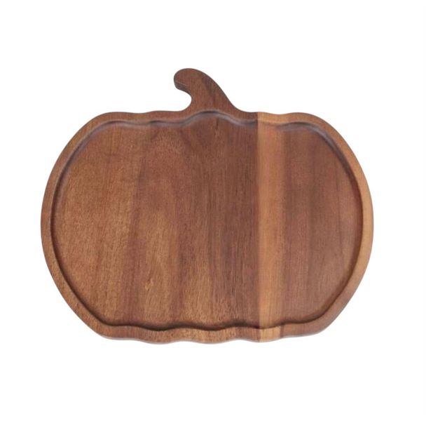 Wooden Tray-Pumpkin Shaped