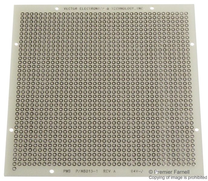 Vector Electronics (8015-1) PCB, Pad/Hole, Epoxy Glass Composite