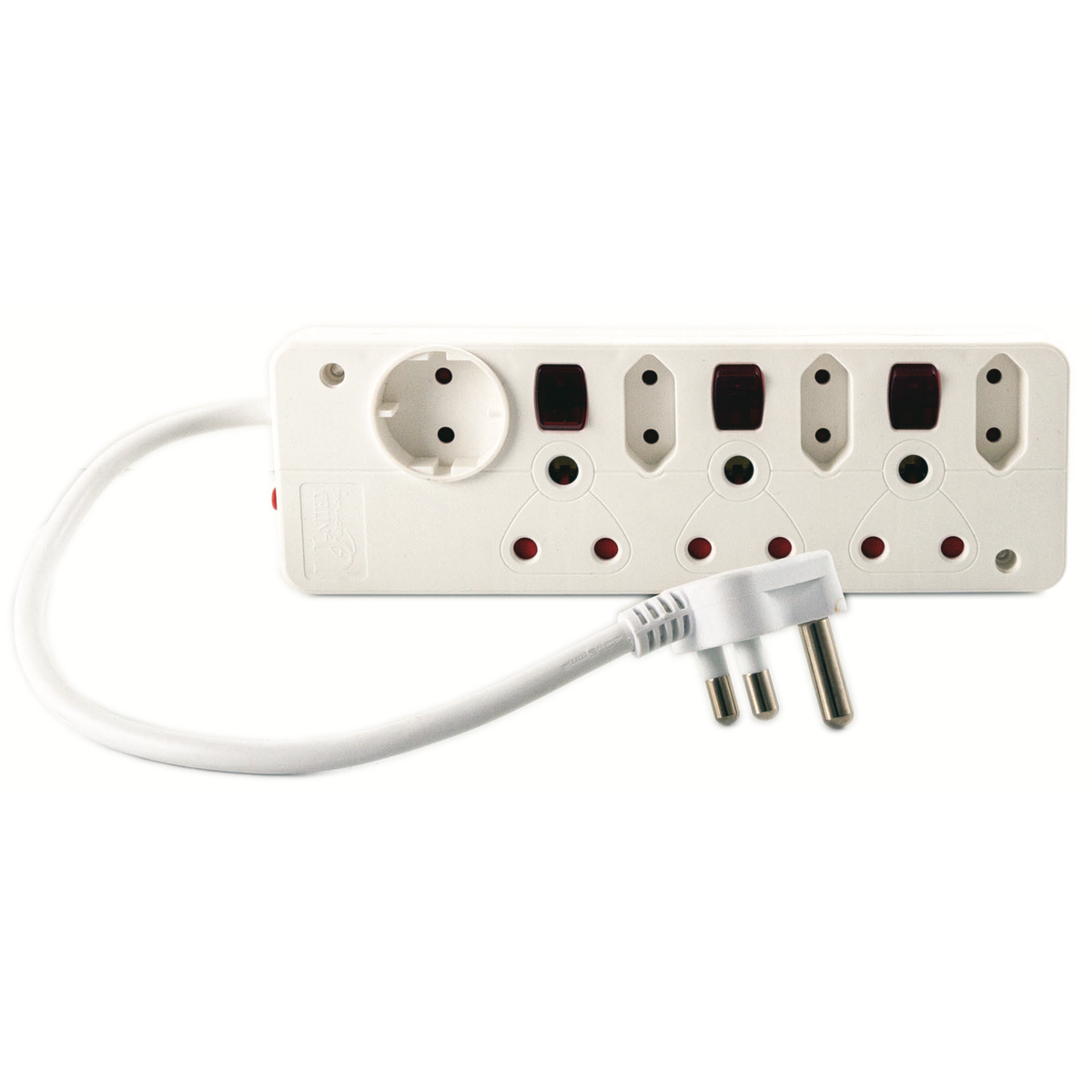 United Electrical - 7 Way Multi-plug With Illuminated Switches 