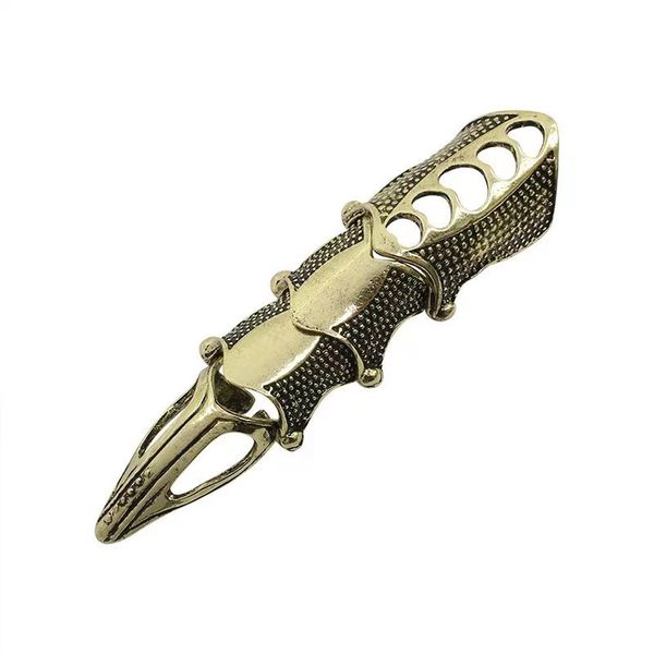 Antique Gold Gothic Style Armour Ring (RG-J059-AGO)