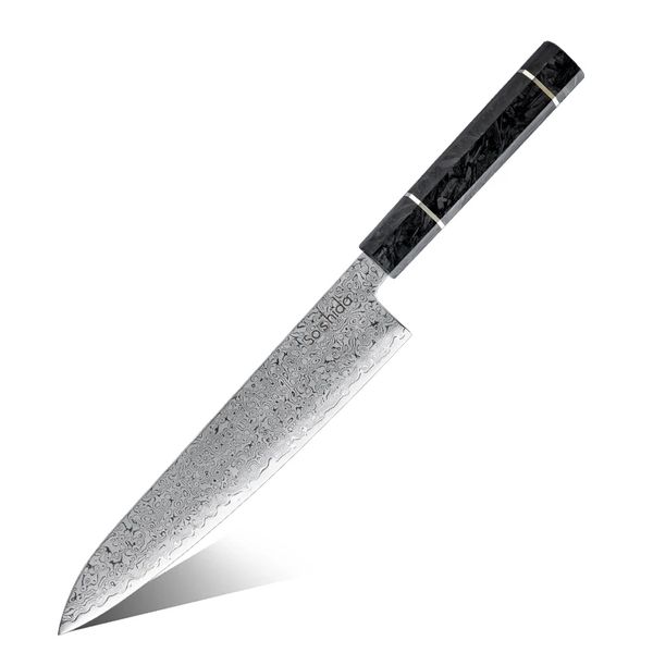 Soshida Legacy 9" Damascus Chef Knife