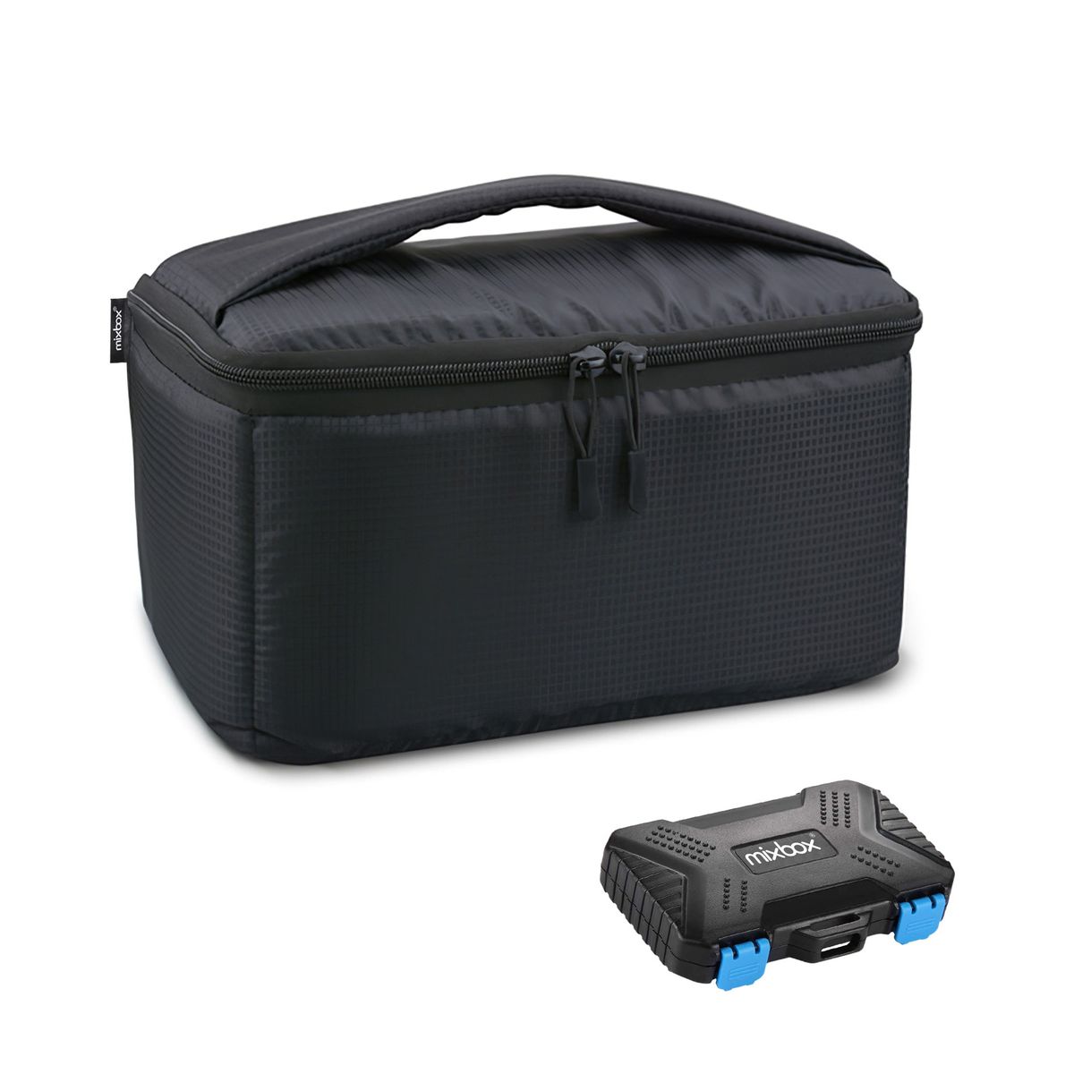 Mix Box Padded Camera Insert Bag and Memory Cards Storage Case Set
