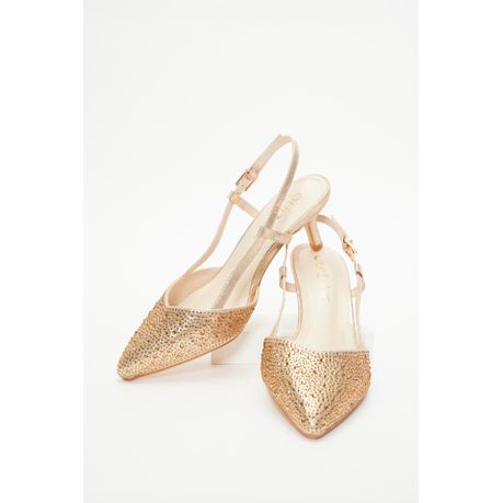 Rose gold shoes hot sale low heel wide fit