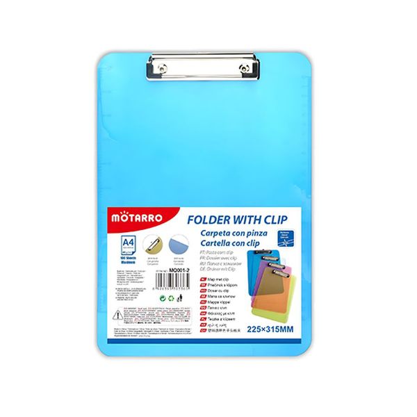 Assorted Colors High Quality Transparent A4 Ruler Clipboard