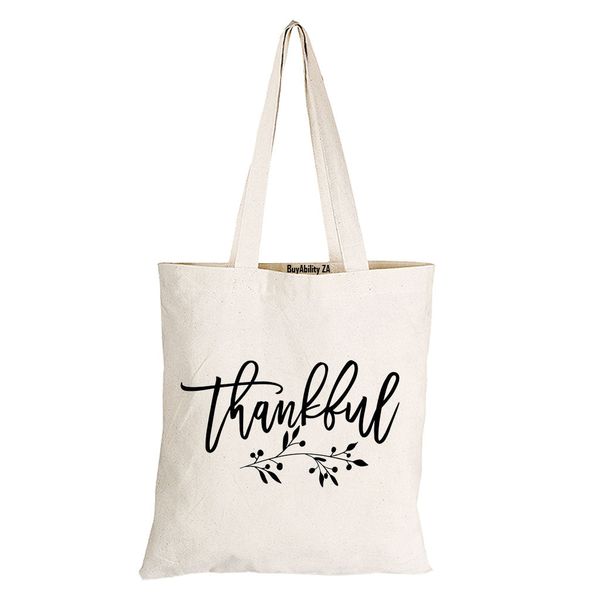 Thankful - Eco-Cotton Natural Fibre Bag