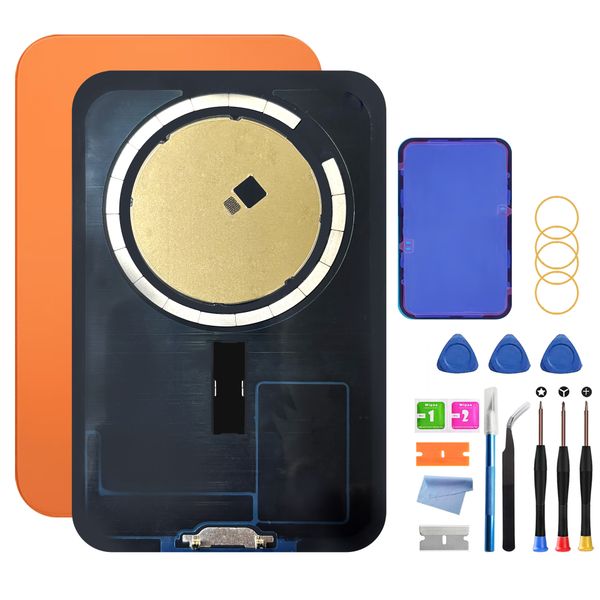 Back Glass Replacement Compatible with 17 Pro Max with Magesafe