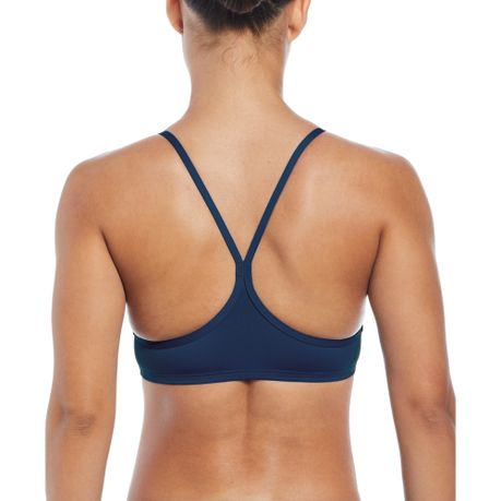 Nike solid racerback bikini best sale