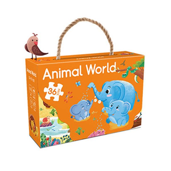 36piece 3D Puzzle Cartoon Animal Jigsaw Puzzle Board Game Educational Toys