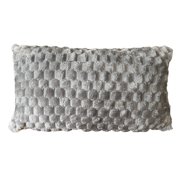Pillow/Scatter Cushion White Fluffy 30x50cm Inner Incl.