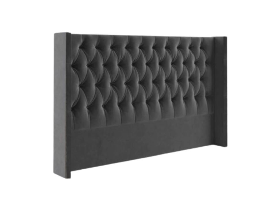 Velvet Diamond Tufted Charcoal Headboard Shop Today. Get it Tomorrow