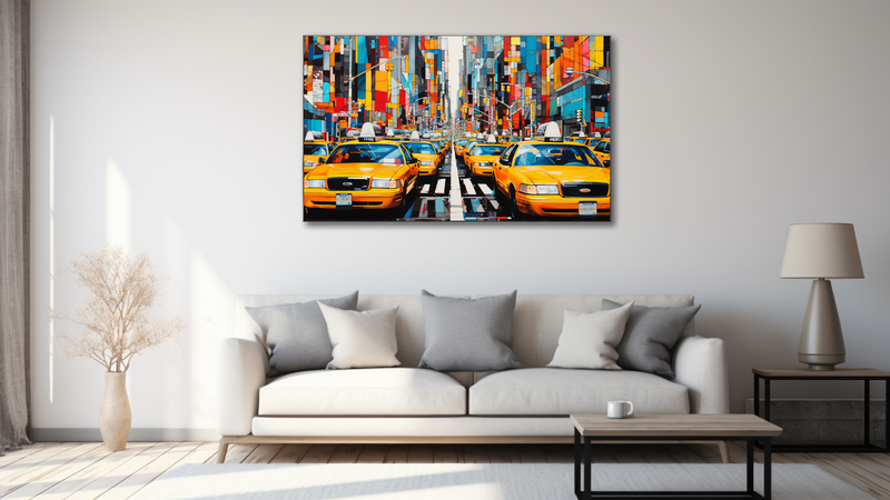 Canvas Wall Art - Taxi Tango Abstract - HD0492