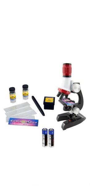 Microscope With LED 100X 400X &amp; 1200X Science Toy Set
