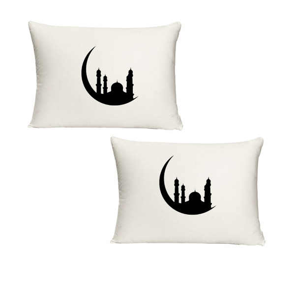 Moon and Mosque 2 Twin Standard Pillow Cases