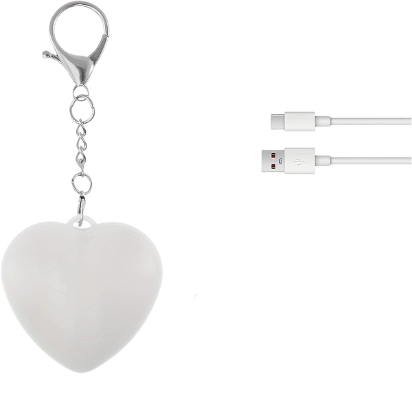 Heart USB Rechargeable Bag Light Touch-Sensitive Auto-Off for Bags