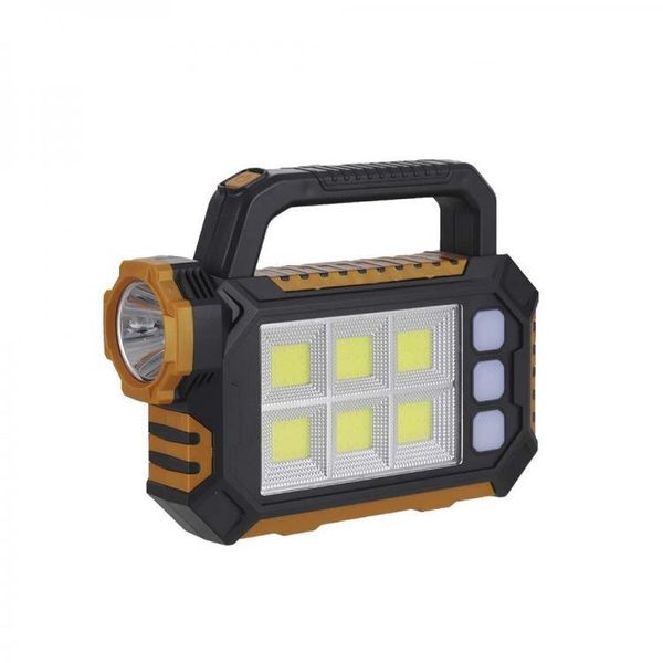 Jafar Rechargeable Solar Powered 6COB + 1 LED Work Light