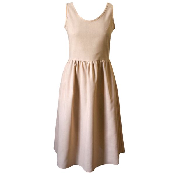 Nucleus Linen Tea Garden Dress in Stone