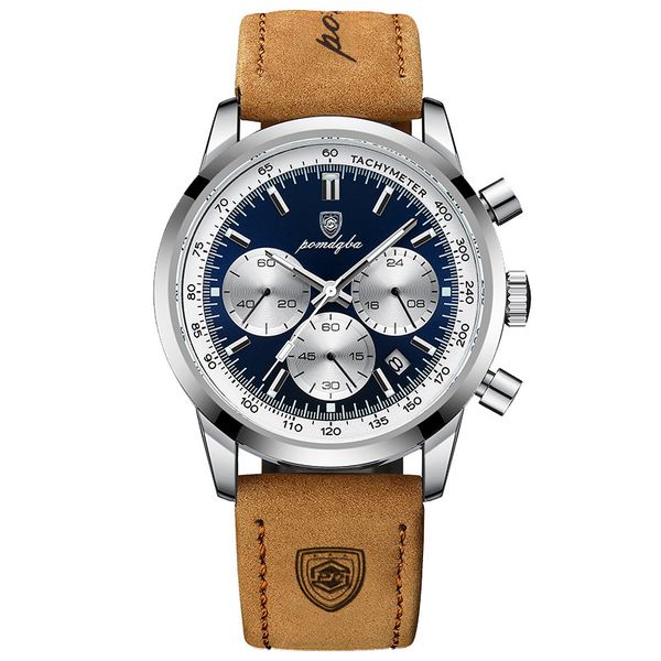 Men's Waterproof Quartz Watch With Luminous Hands
