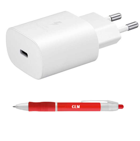 25W USB-C power adapter with CLM pen