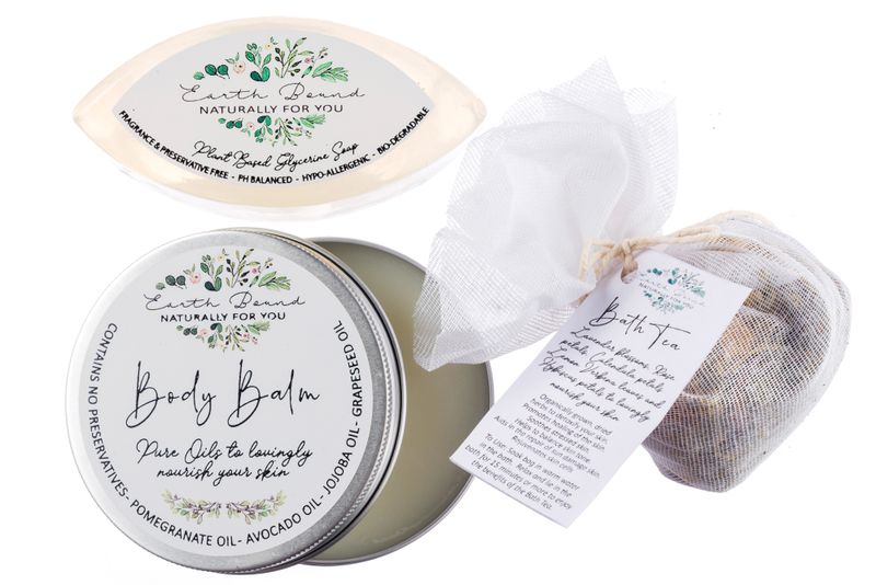 Vensico - Earthbound Pamper Set of Organic Bathing Accessories - 3 Products
