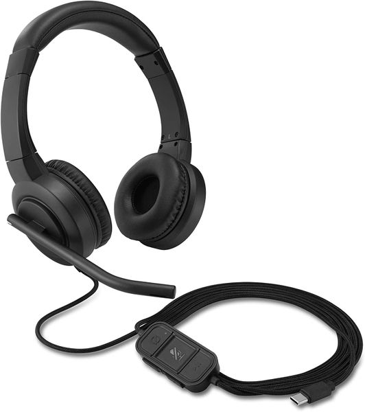 Kensington Professional H1000 USB-C Dual Ear Headset - Black