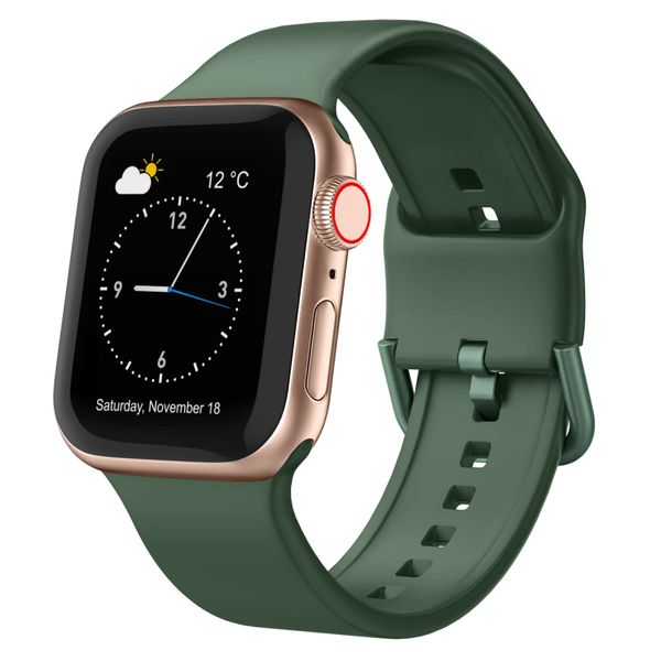 Silicone Watch Strap for Apple Series 1 2 3 4 5 6 42-44-45-49mm