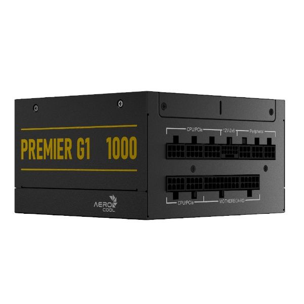 Aerocool Premier G1 Gold 1000W Fully Modular ATX 3.1 PCIe 5.1 Power Supply