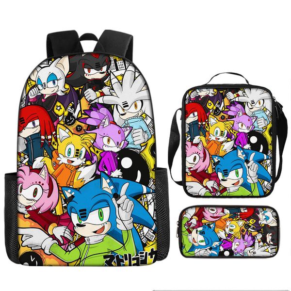 Piece Bag, Lunch Box &amp; Pencil Case Sonic image