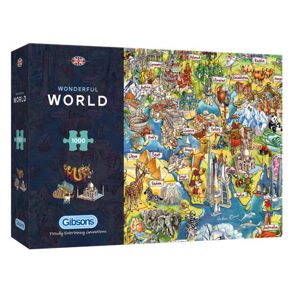 Gibsons Wonderful World 1000 Piece Jigsaw Puzzle