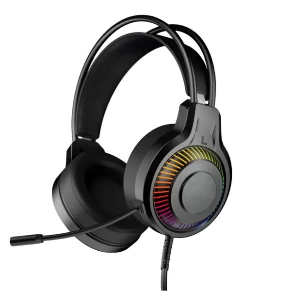 Portable Wired Gaming Headphone With RGB Light &amp; Microphone