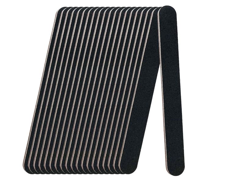 Nail Files, Black Professional Reusable Emery Boards Nail File, Manicure