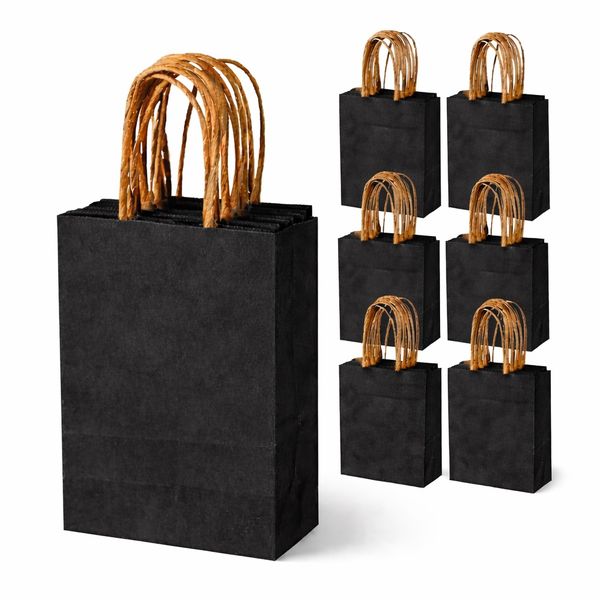 Disposable Paper Kraft Gift Tote Bags - Craft Your Own Gifts! - Pack of 24