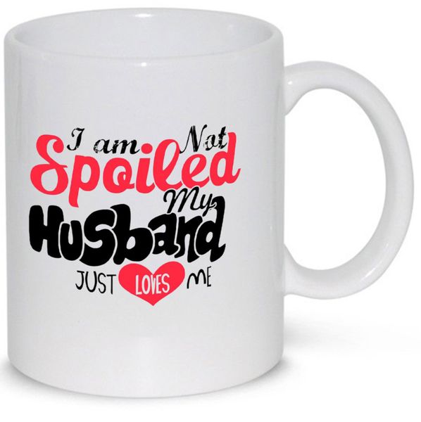 My Husband Just Loves Me Anniversary Gift Coffee Mug (11Oz Standard Mug)