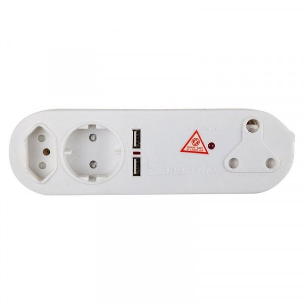 Nexus 2X USB Adaptor - 2 x 5 Amp - 1 x 16 Amp