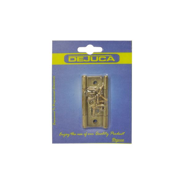 Dejuca - Flush / Sinkless Hinge - Bp - 65mm - 1pair/Card - 2 Pack