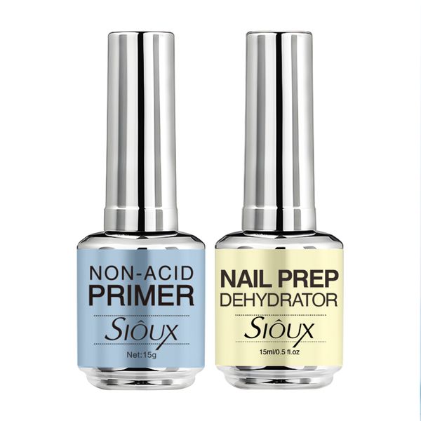 Sioux Nail Prep Dehydrator &amp; Non-Acid Primer Set (15ml x 2)