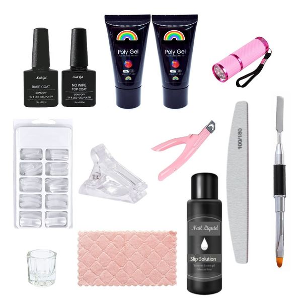 Polygel Nail Kit DIY - All in One (13 Piece Set)