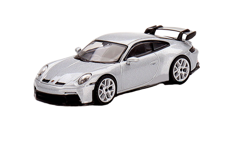 Mini GT Porsche 911 (922) GT3 GT Silver Metallic 1:64 Model