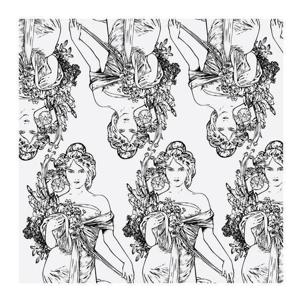 Mystical Woman Square Tablecloth
