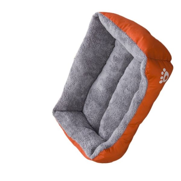 Orange dog bed, Cat bed, All season warm pet bed