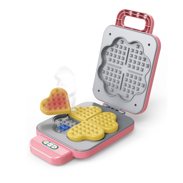 Pretend &amp; Play Waffle Maker Set with Colour Changing Waffles - Pink