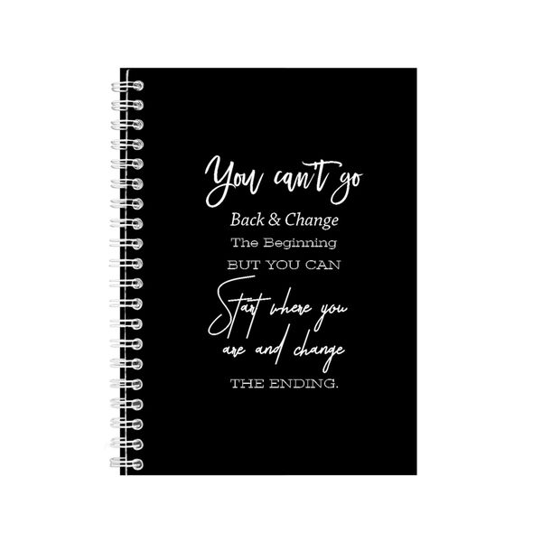 Change A5 Notebook Spiral Lined Motivational Saying Graphic Notepad Gift187