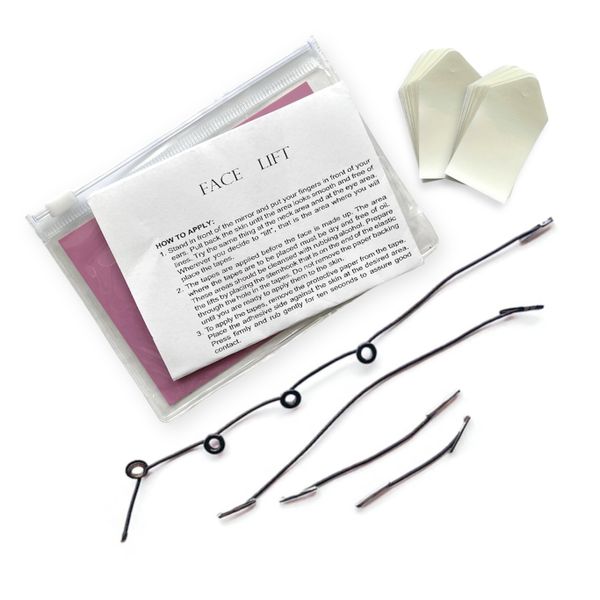 Face Lifting Tapes with Adjustable Strings